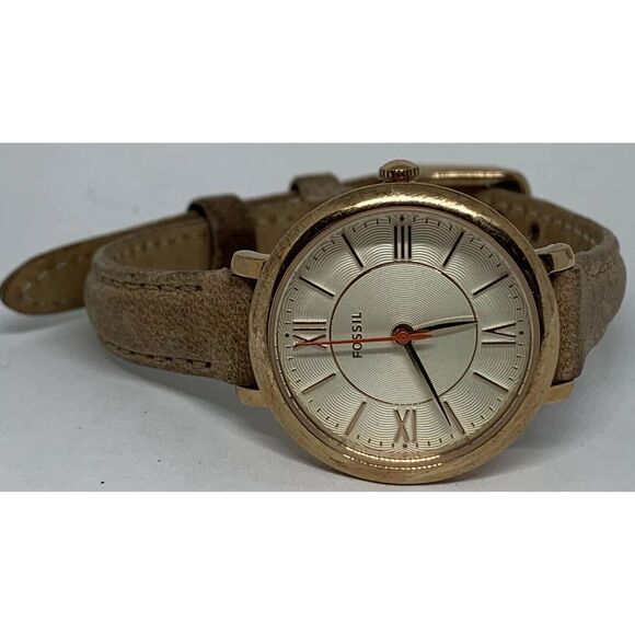 Fossil ES3802 Jacqueline Women's Leather Analog Silver Dial Quartz Watch AA356 - Picture 5 of 11